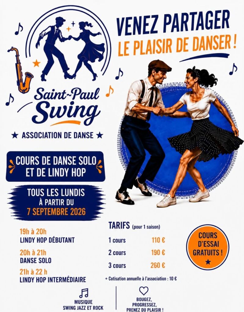 Cours de danse Saint-Paul Swing
